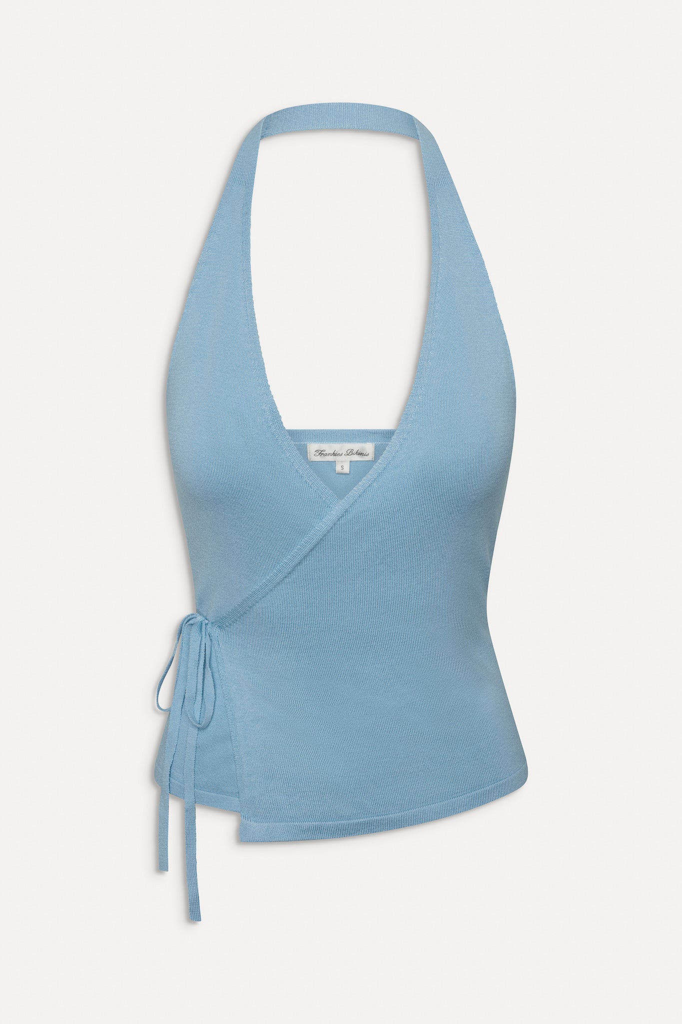 Lullaby Halter Wrap Top - Blue Vanilla - Image 3