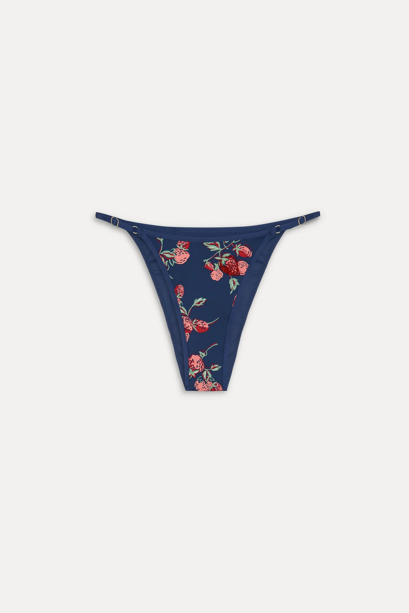 Luna Beaded Bikini Bottom - Strawberry Patch - Image 3