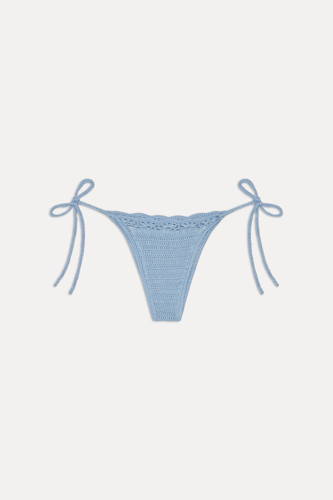 Mackenzie Crochet String Bikini Bottom - Blue Jay - Image 3