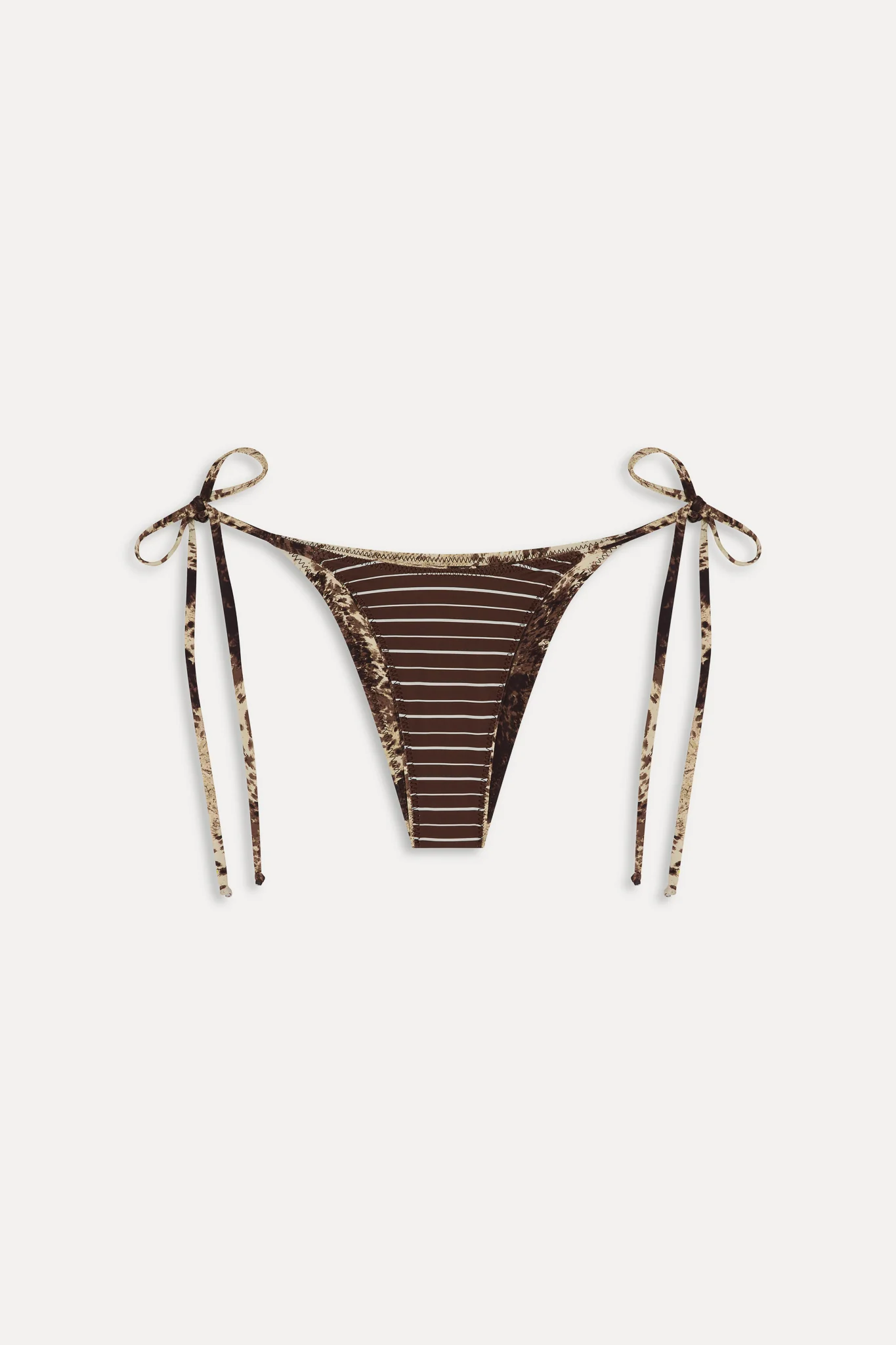 Mackenzie Reversible String Bikini Bottom - Saddle Up - Image 4