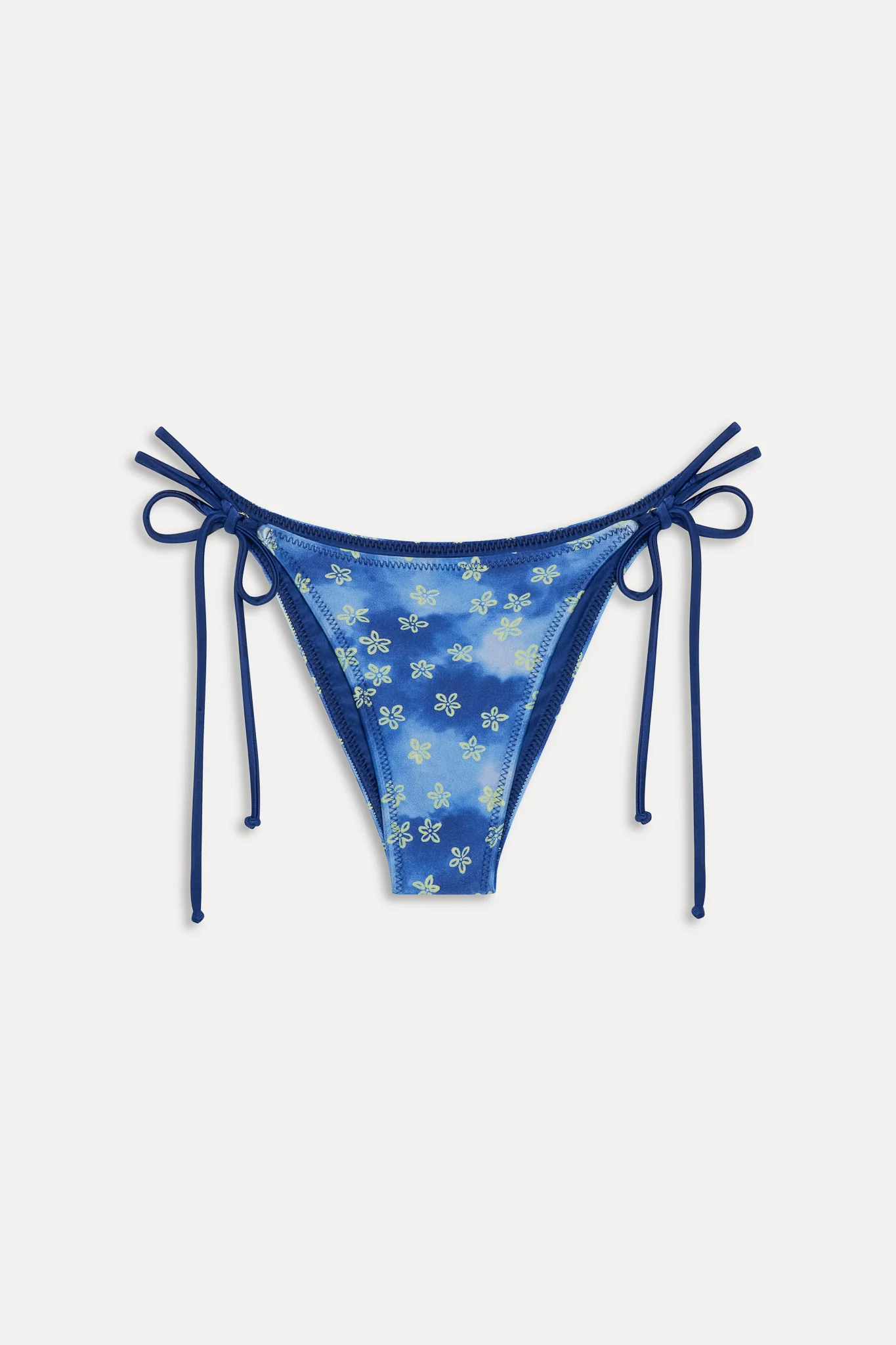Mackenzie Satin Cheeky Bikini Bottom - Cosmic Bloom - Image 3
