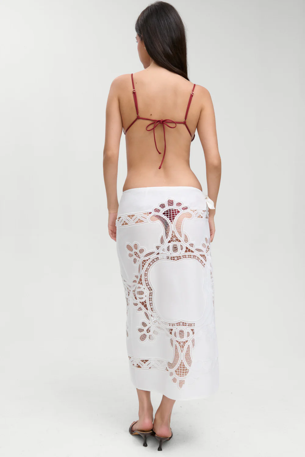 Monaco Cotton Sarong - Optic White - Image 5