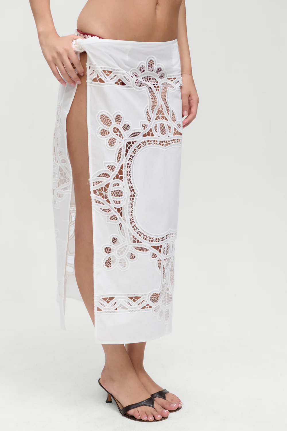 Monaco Cotton Sarong - Optic White - Image 6