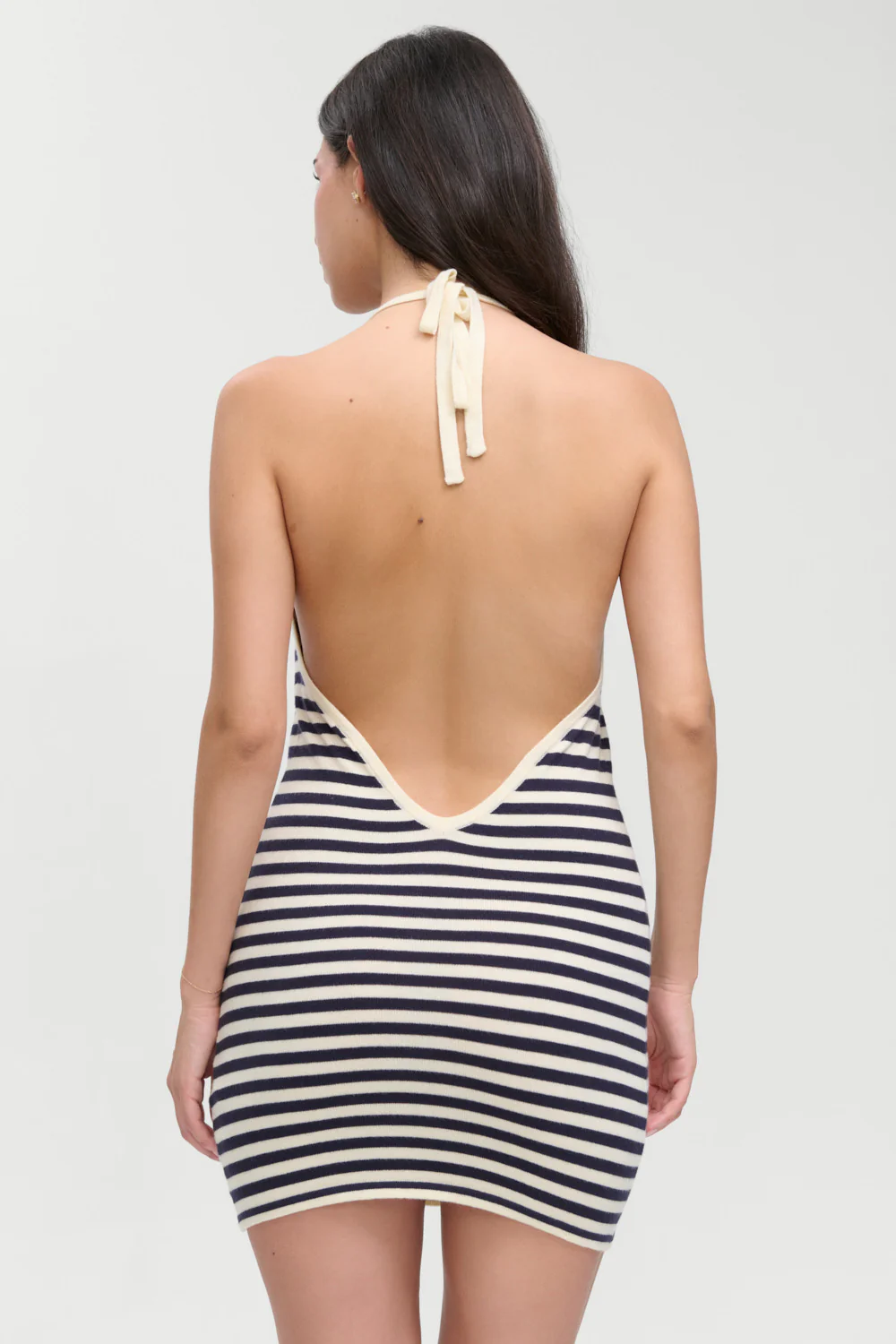 Moon Cloud Knit Mini Dress - Barefoot Stripe - Image 2