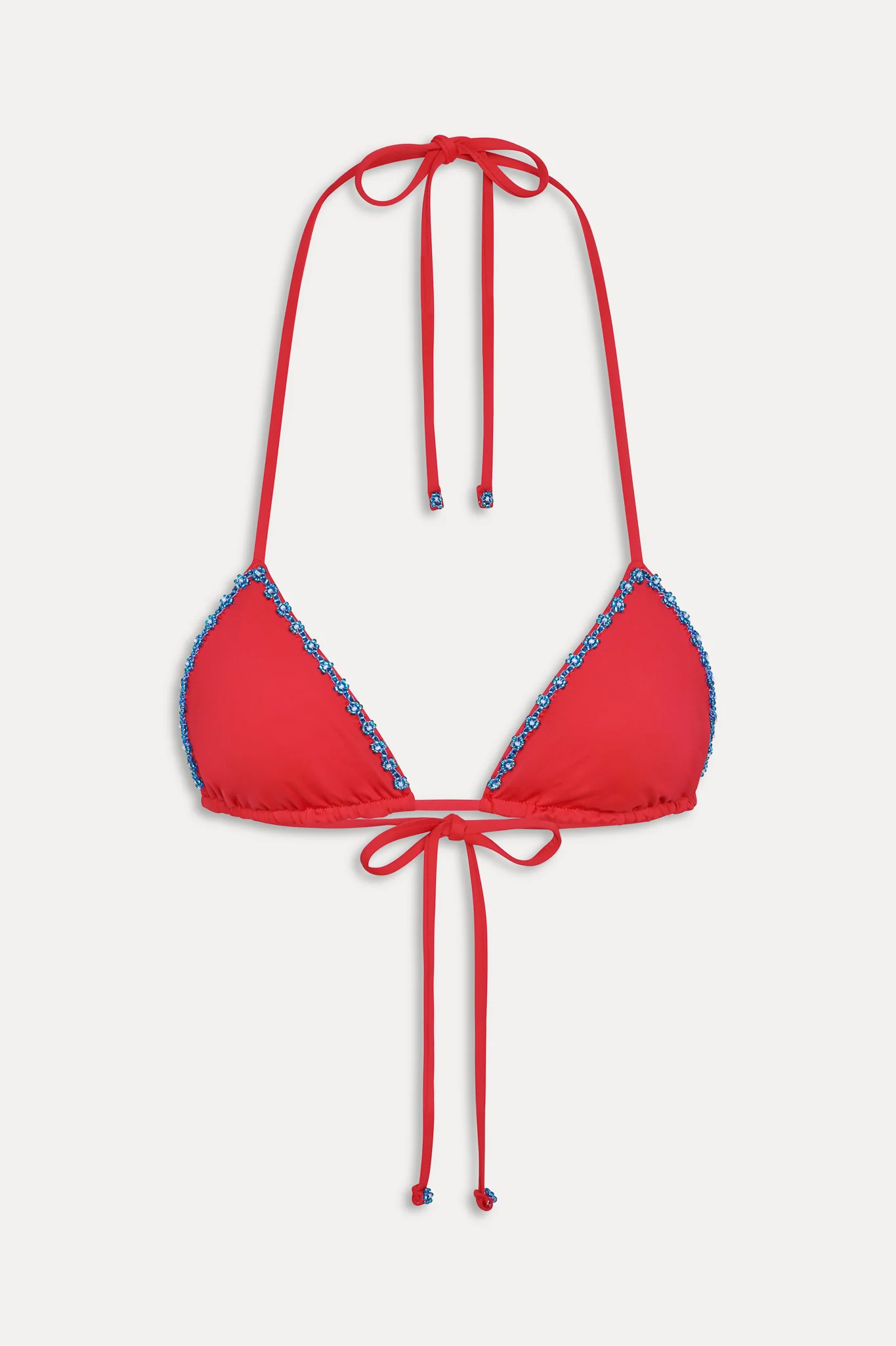 Nick Beaded Triangle Bikini Top - Havana - Image 3