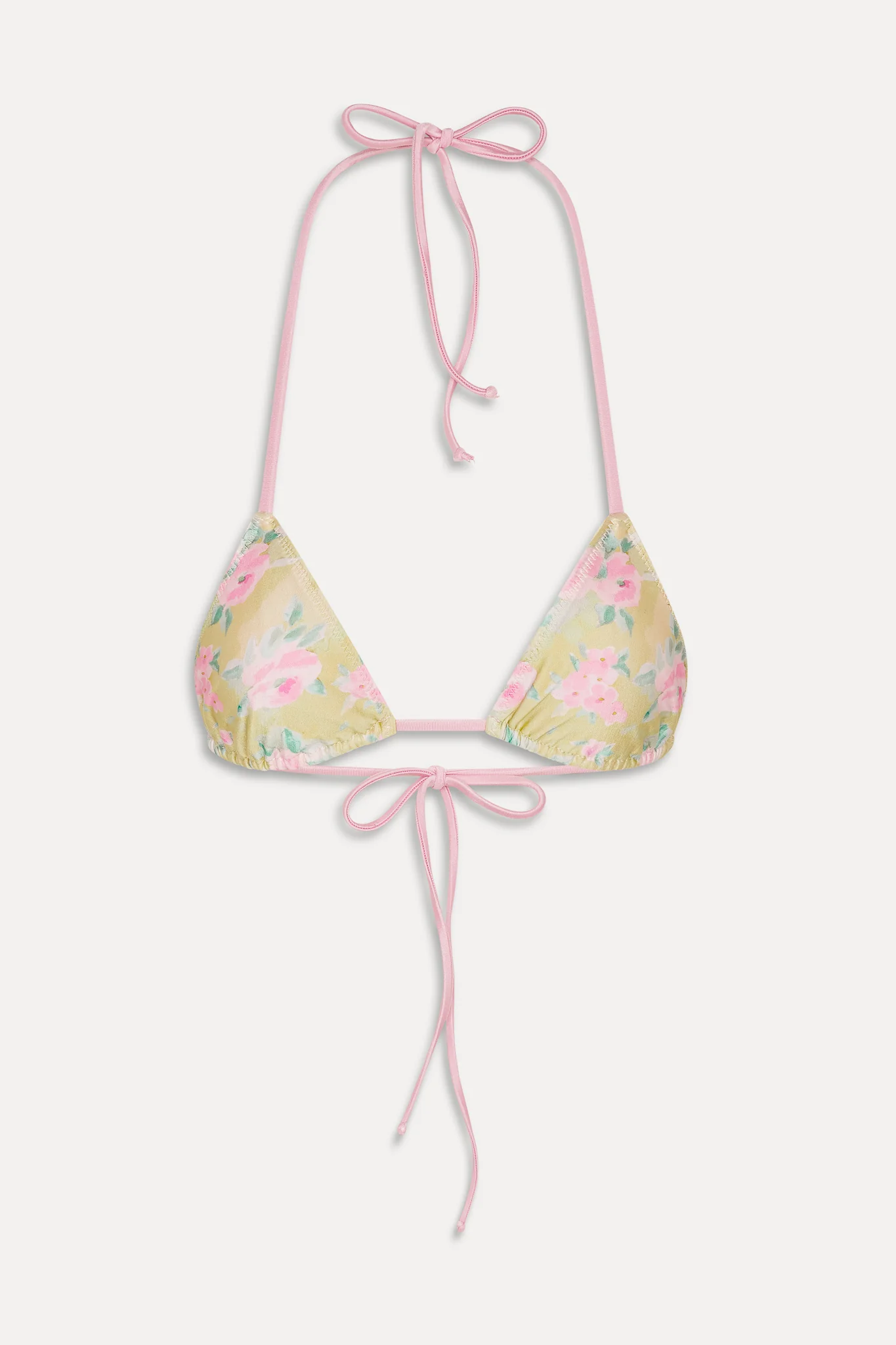 Nick Triangle Halter Bikini Top - Nymphaea - Image 3