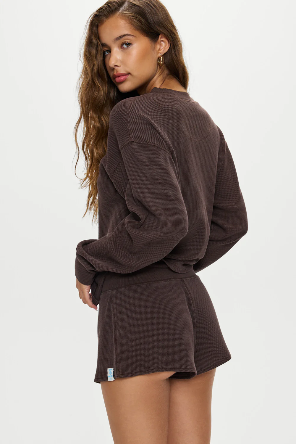 Noah Thermal Long Sleeve Shirt - Walnut - Image 2