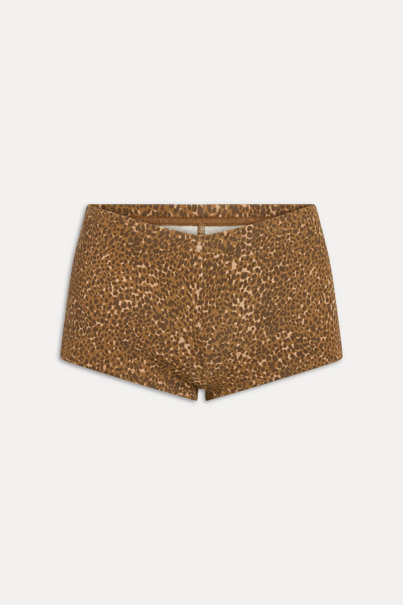 Paulina Cotton Booty Shorts - Vintage Cheetah - Image 3