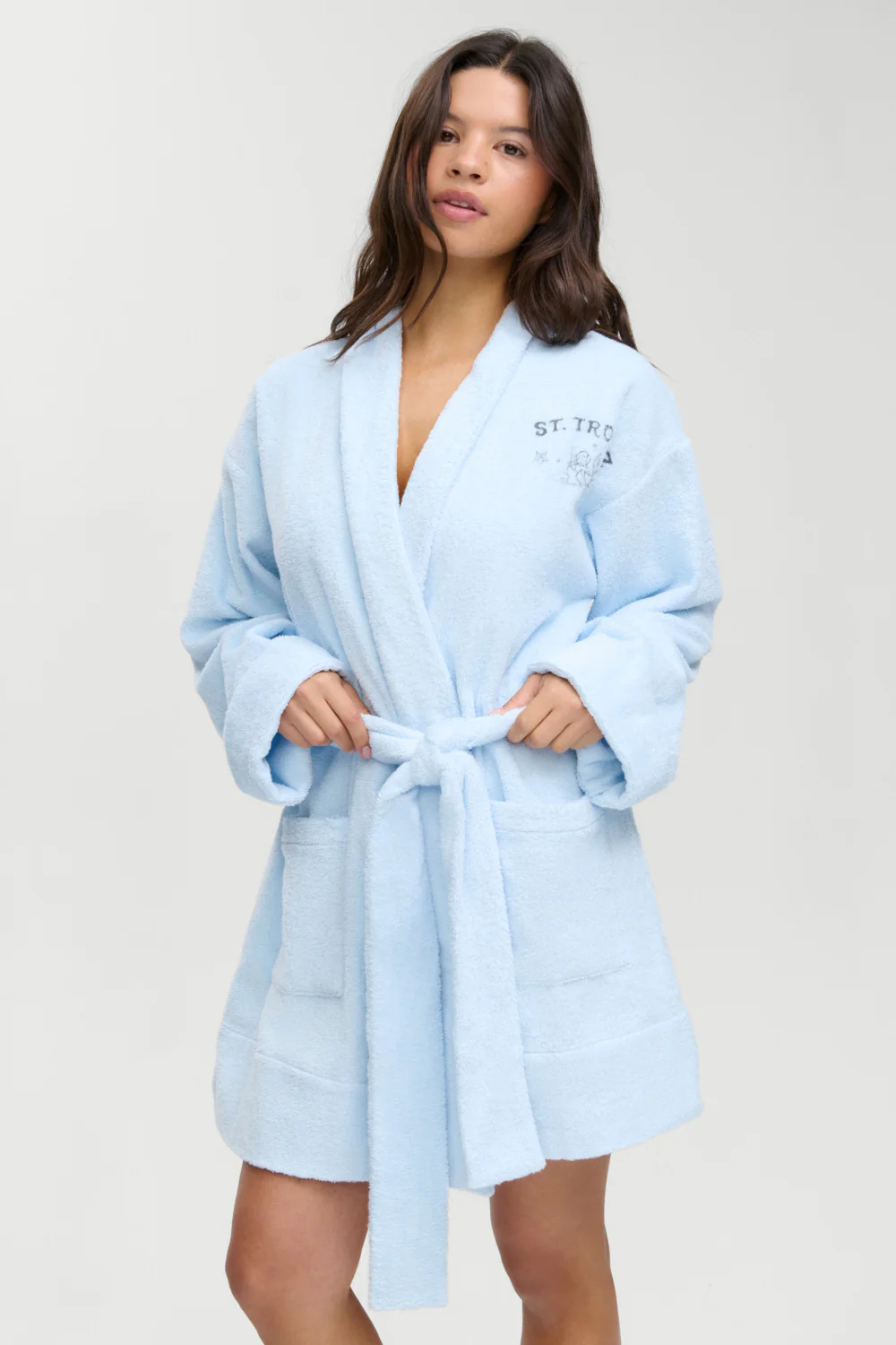 Poolside Terry Robe - French Riviera - Image 6