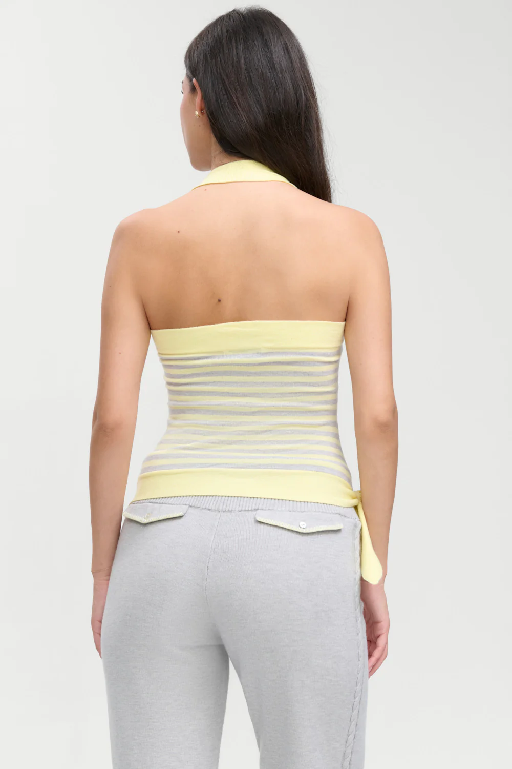 Quinn Knit Halter Top - Echo Stripe - Image 5