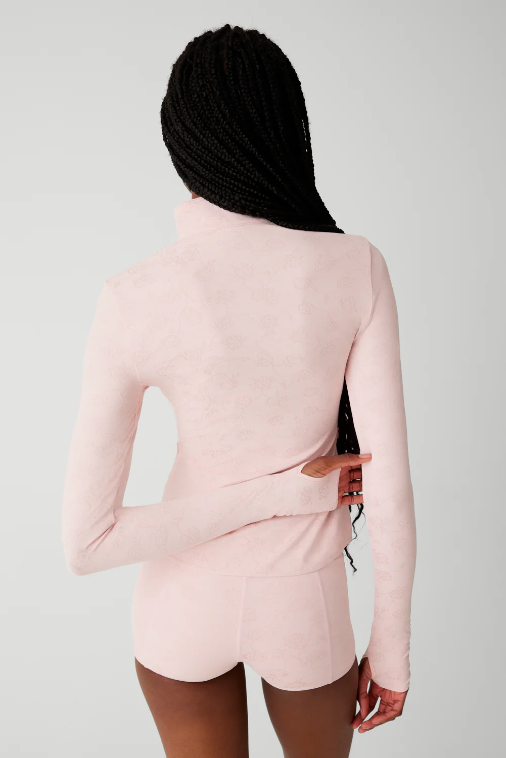 Renee Zip Up Jacket - Pink Petals - Image 5