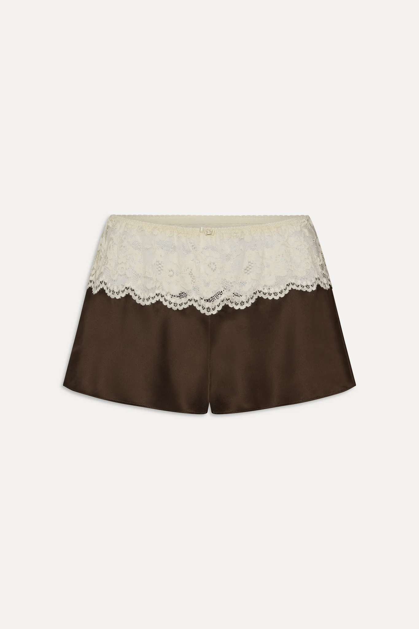 Rosie Silk Mini Shorts - Gift Wrap - Image 3
