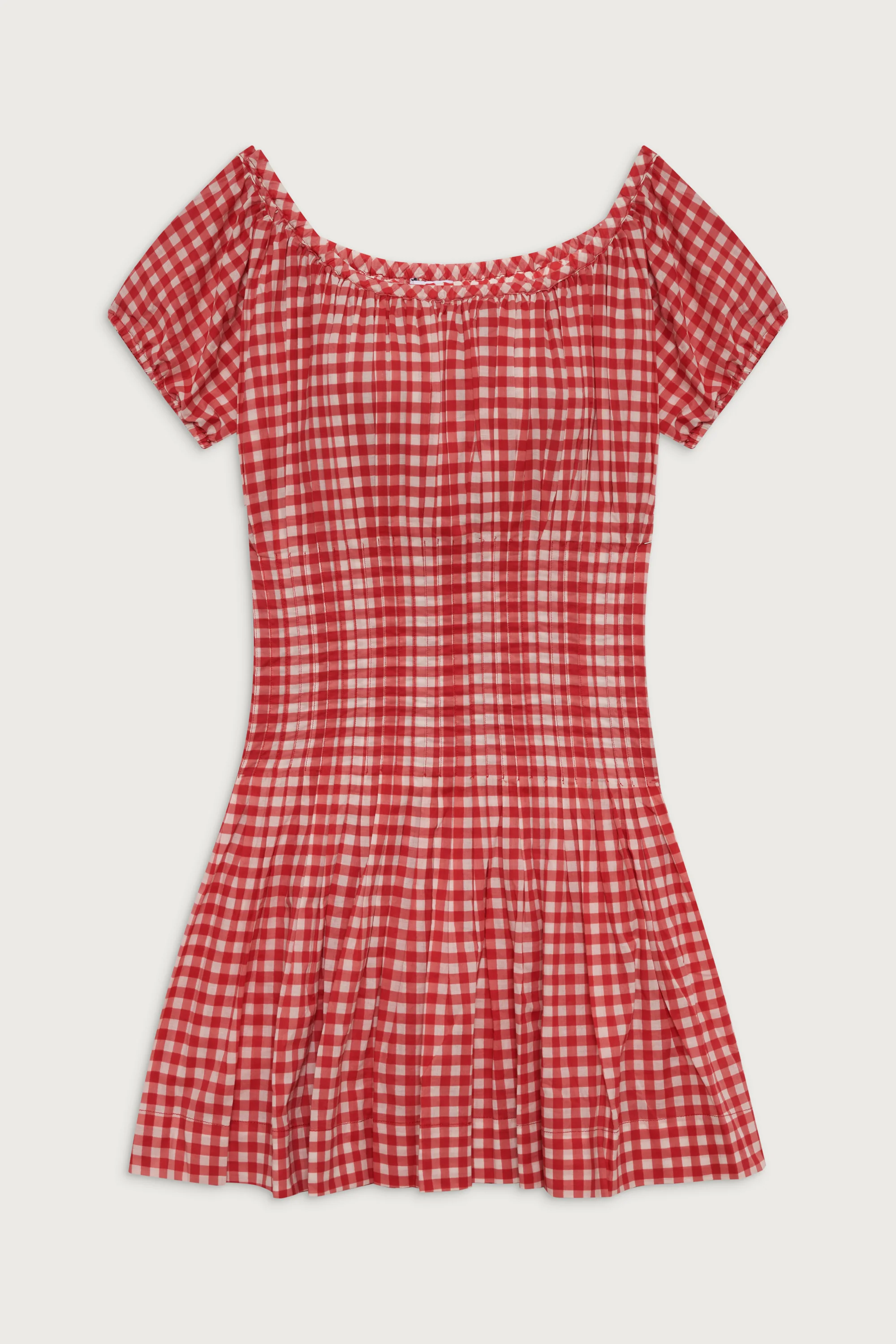 Sadie Gingham Mini Dress - Cherry Gingham - Image 3