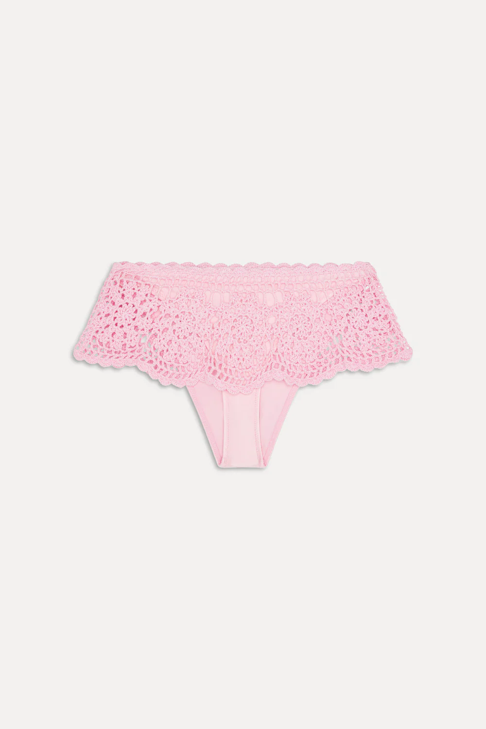 Shelly Crochet Shine Swim Skirt - Blush - Image 3