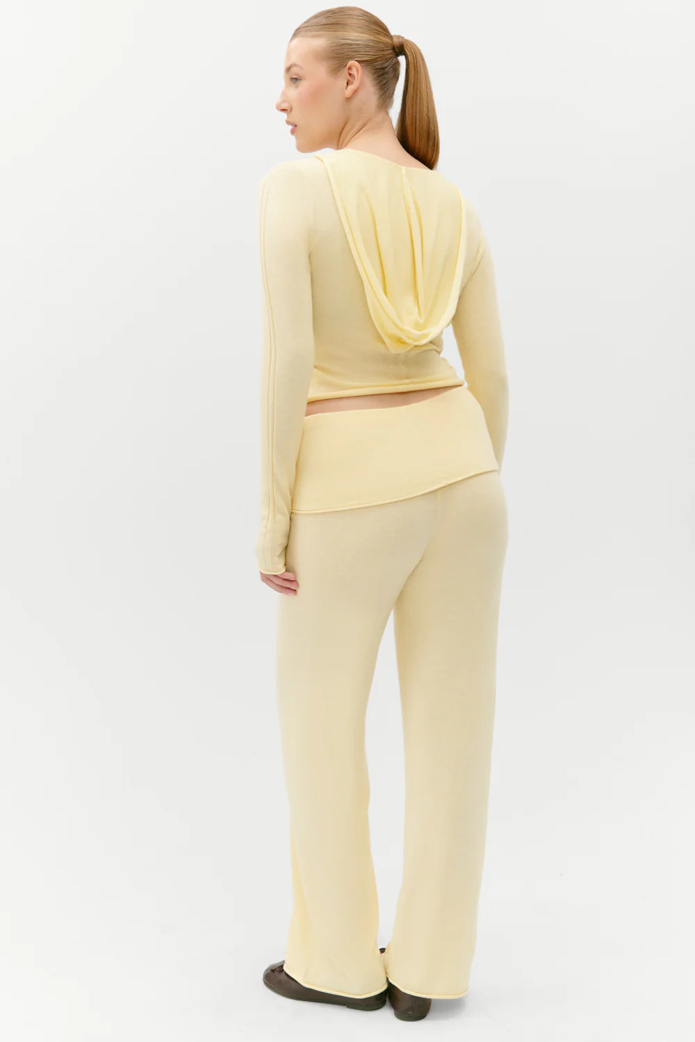 Sloane Knit Hoodie - Buttercream - Image 10