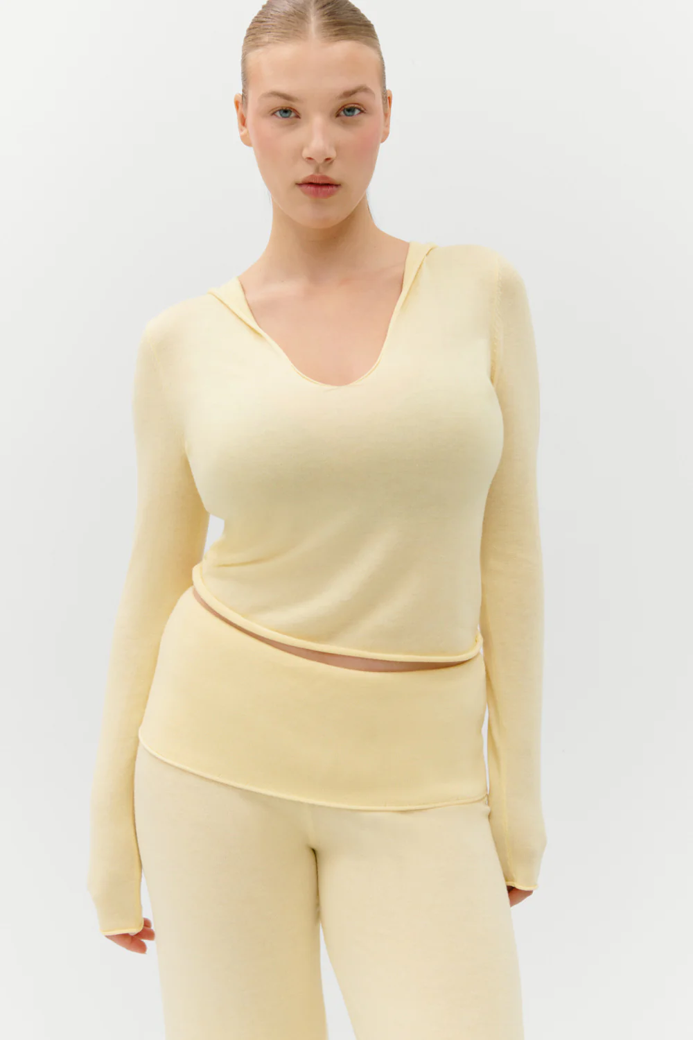 Sloane Knit Hoodie - Buttercream - Image 7