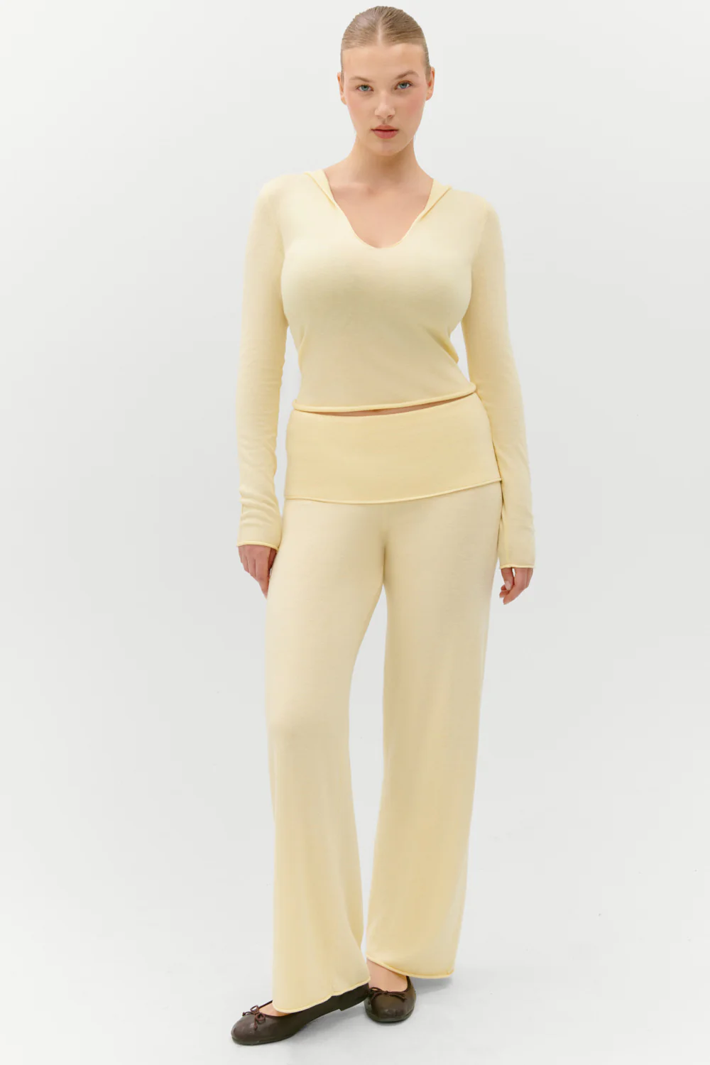Sloane Knit Hoodie - Buttercream - Image 9