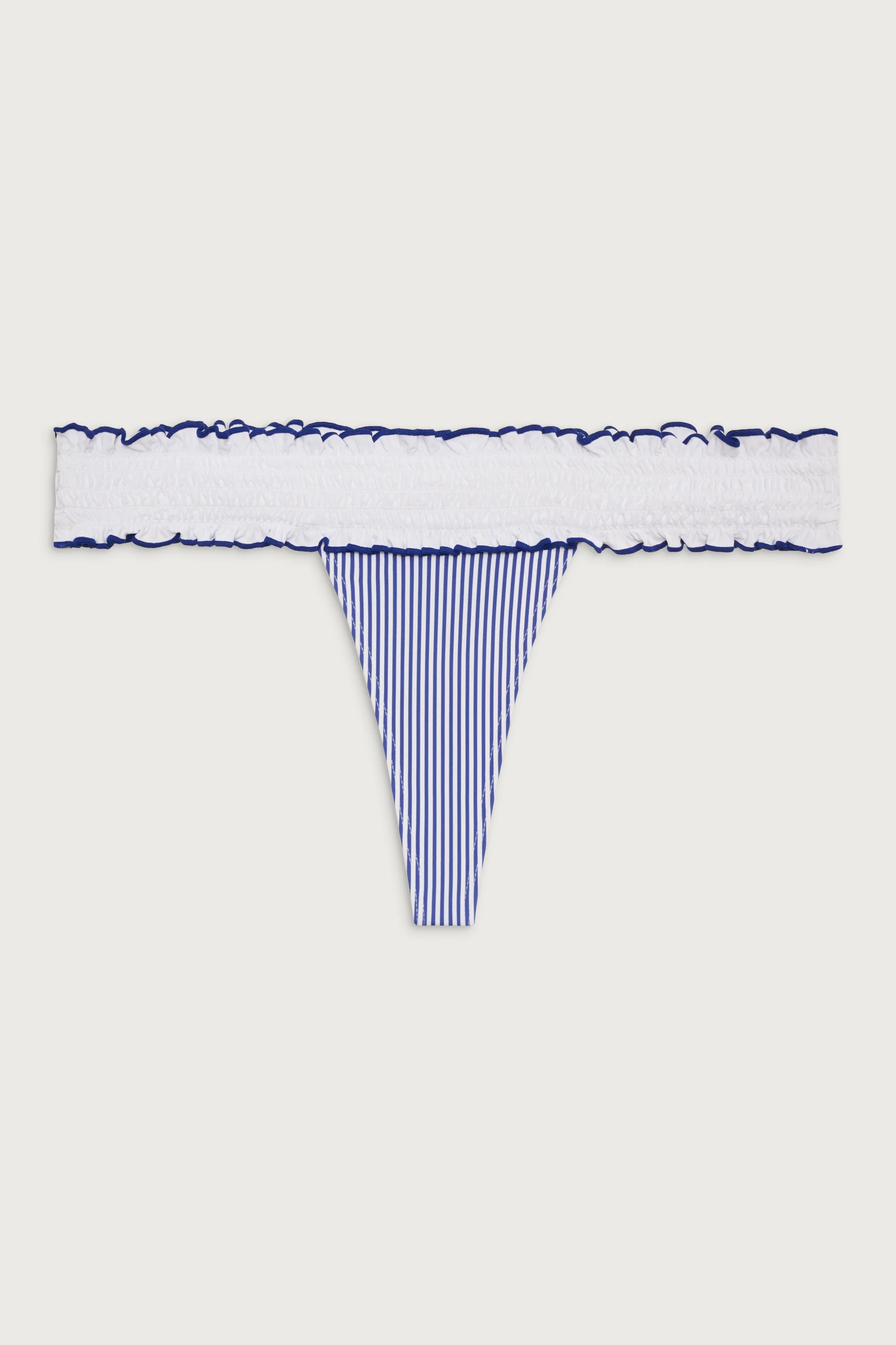 Sofia Striped Micro Bikini Bottom - Ocean Stripe - Image 3