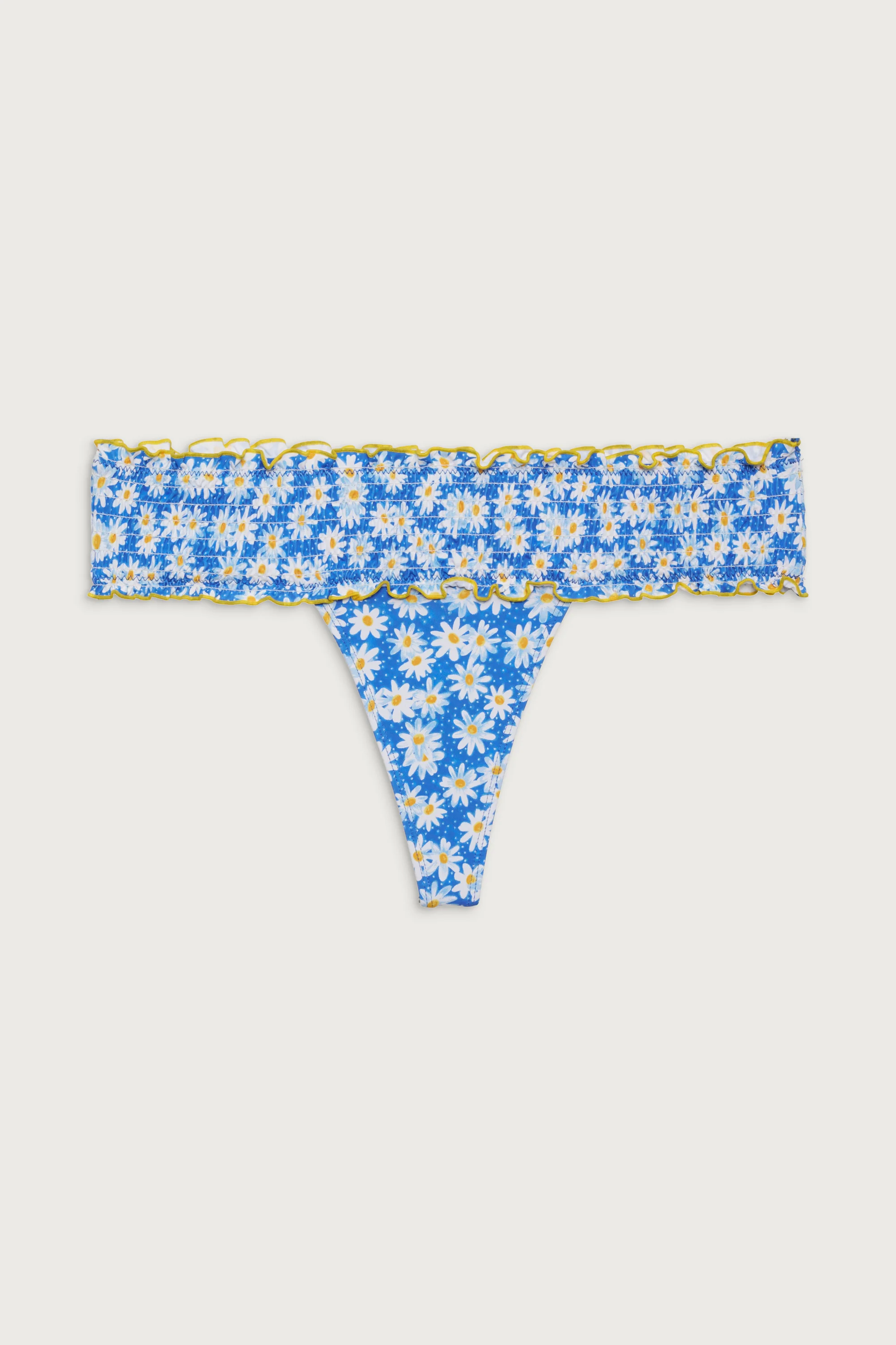 Sofie Micro Bikini Bottom - Blue Daisy - Image 3