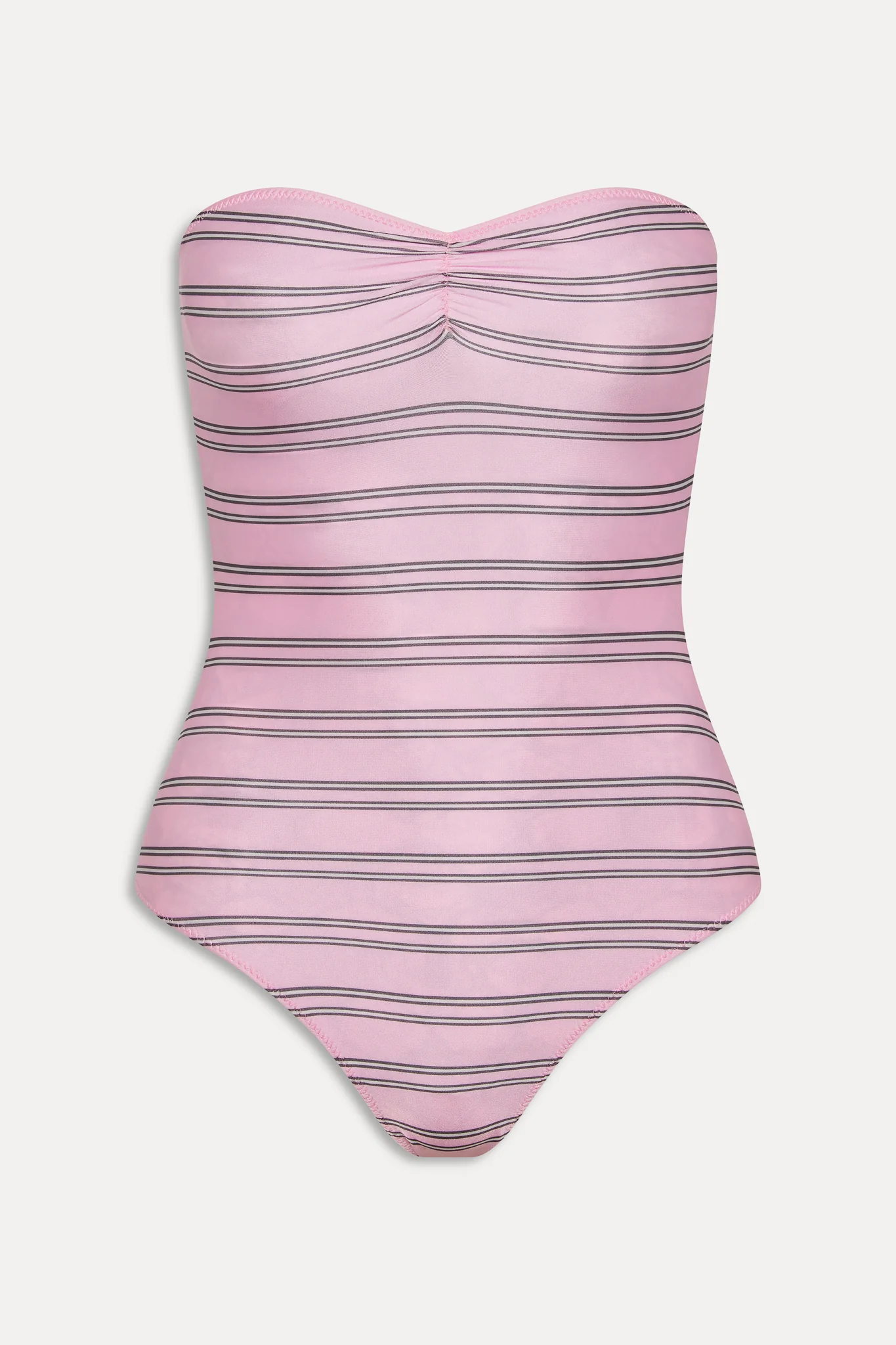 Solana Reversible One Piece Swimsuit - Pink Stripe - Image 3
