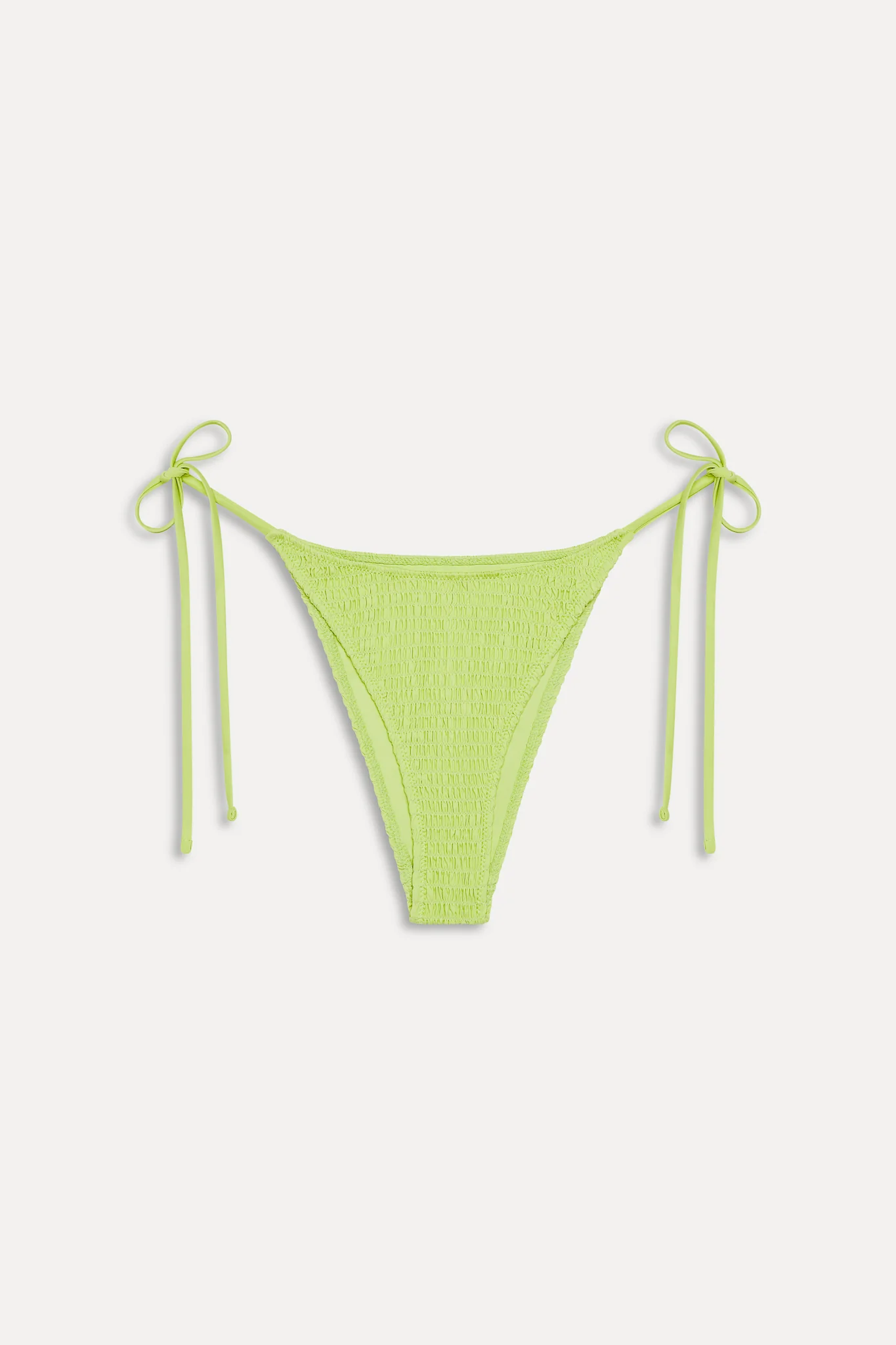 Soleil Smocked Cheeky Bikini Bottom - Sea Glass Green - Image 3