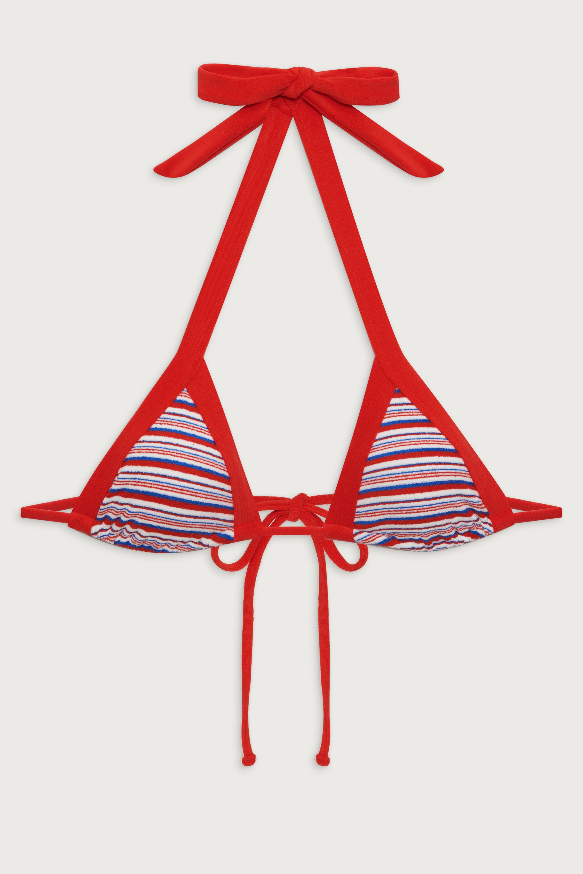 Taite Terry Triangle Bikini Top - American Summer - Image 3