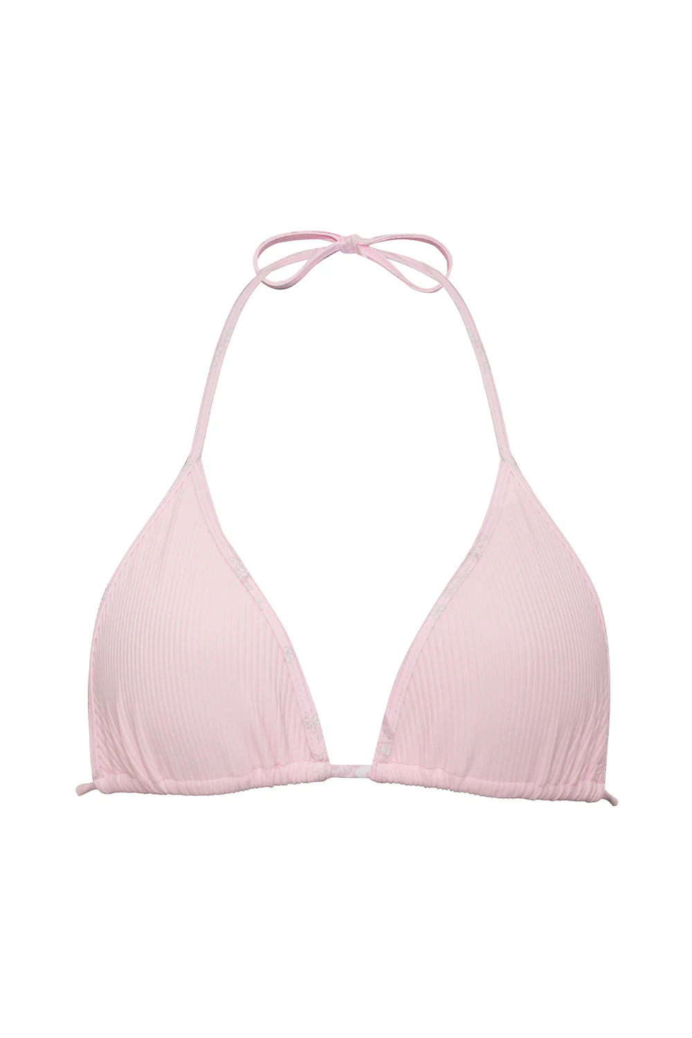 Tia Ribbed Triangle Bikini Top - Aurora - Image 6
