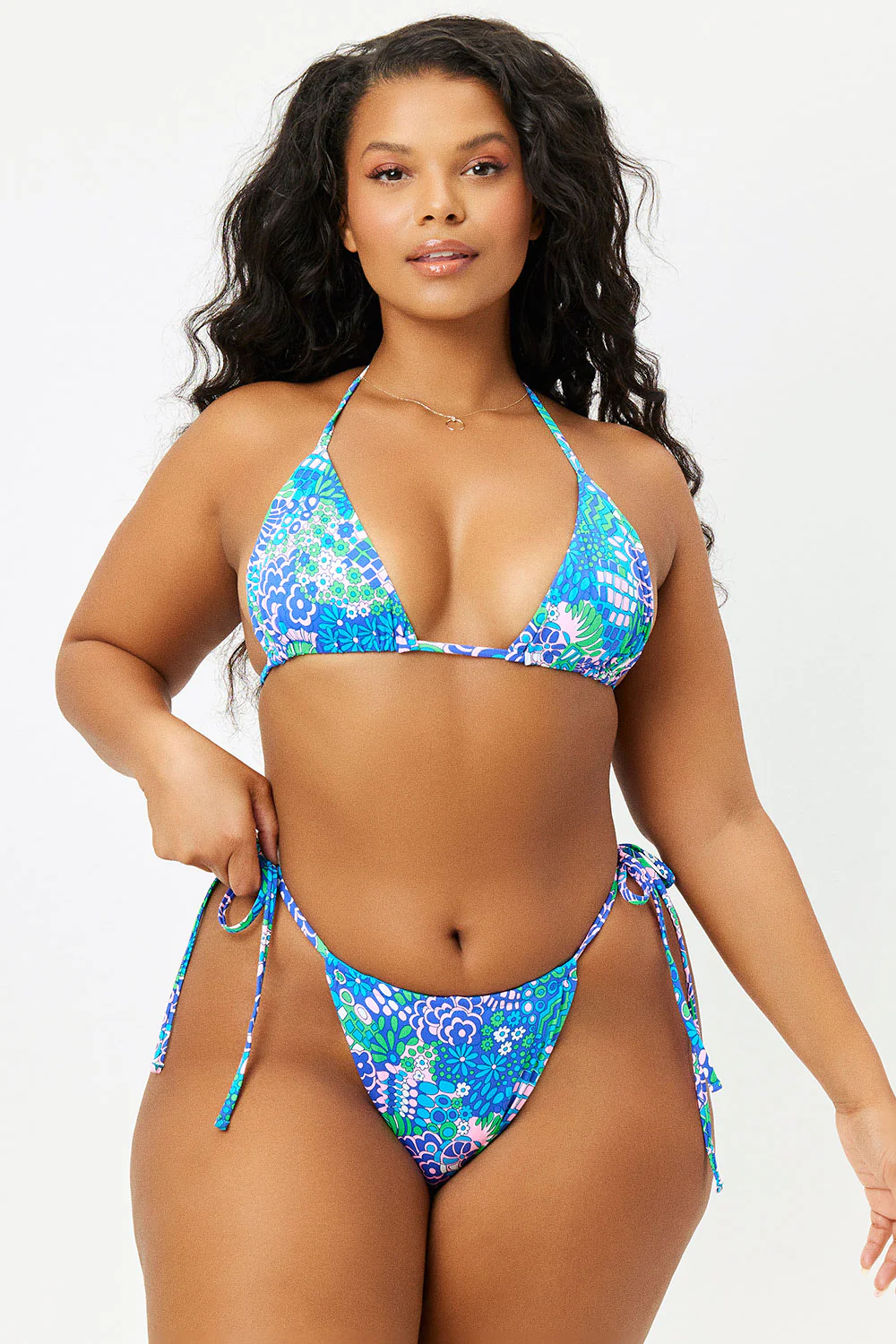 Tia String Bikini Bottom - Good Vibes - Image 3