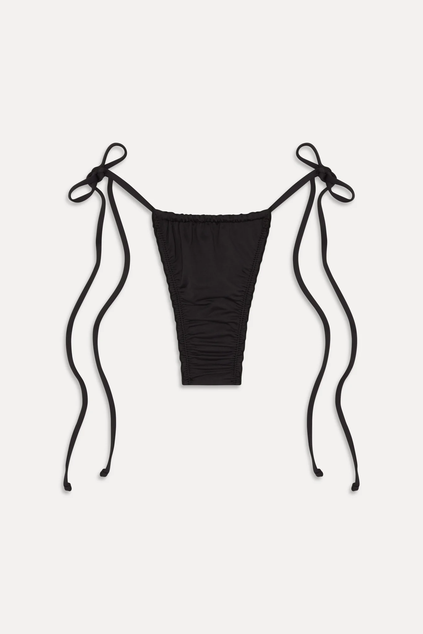 Tidal Micro String Bikini Bottom - Black - Image 3