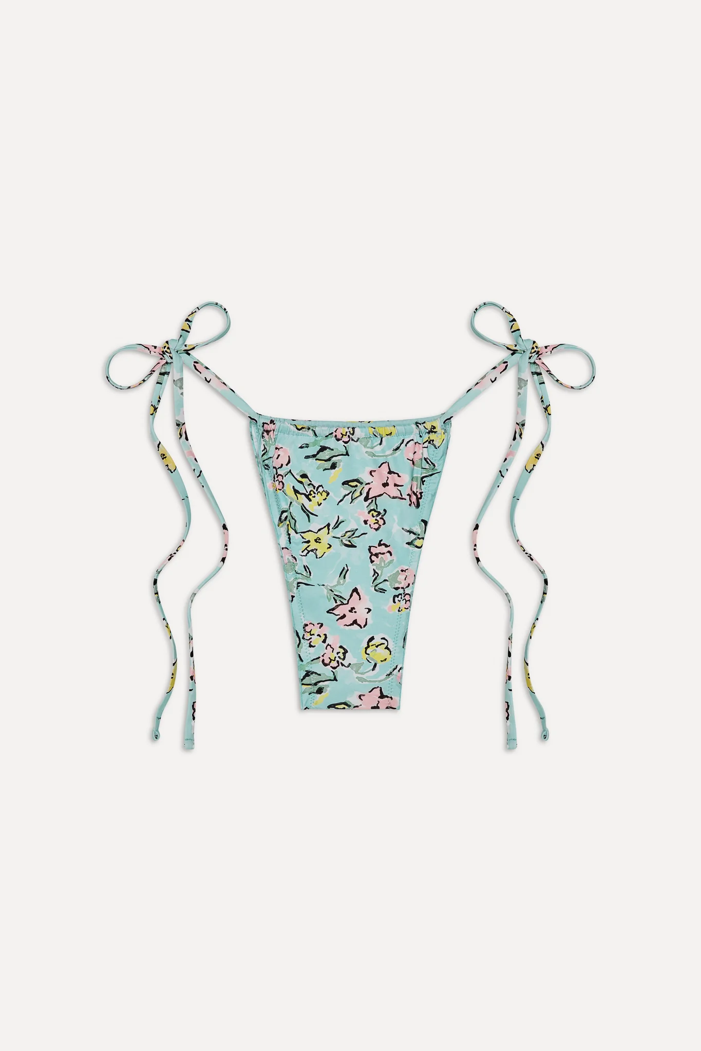 Tidal Micro String Bikini Bottom - Pastel Peony - Image 3