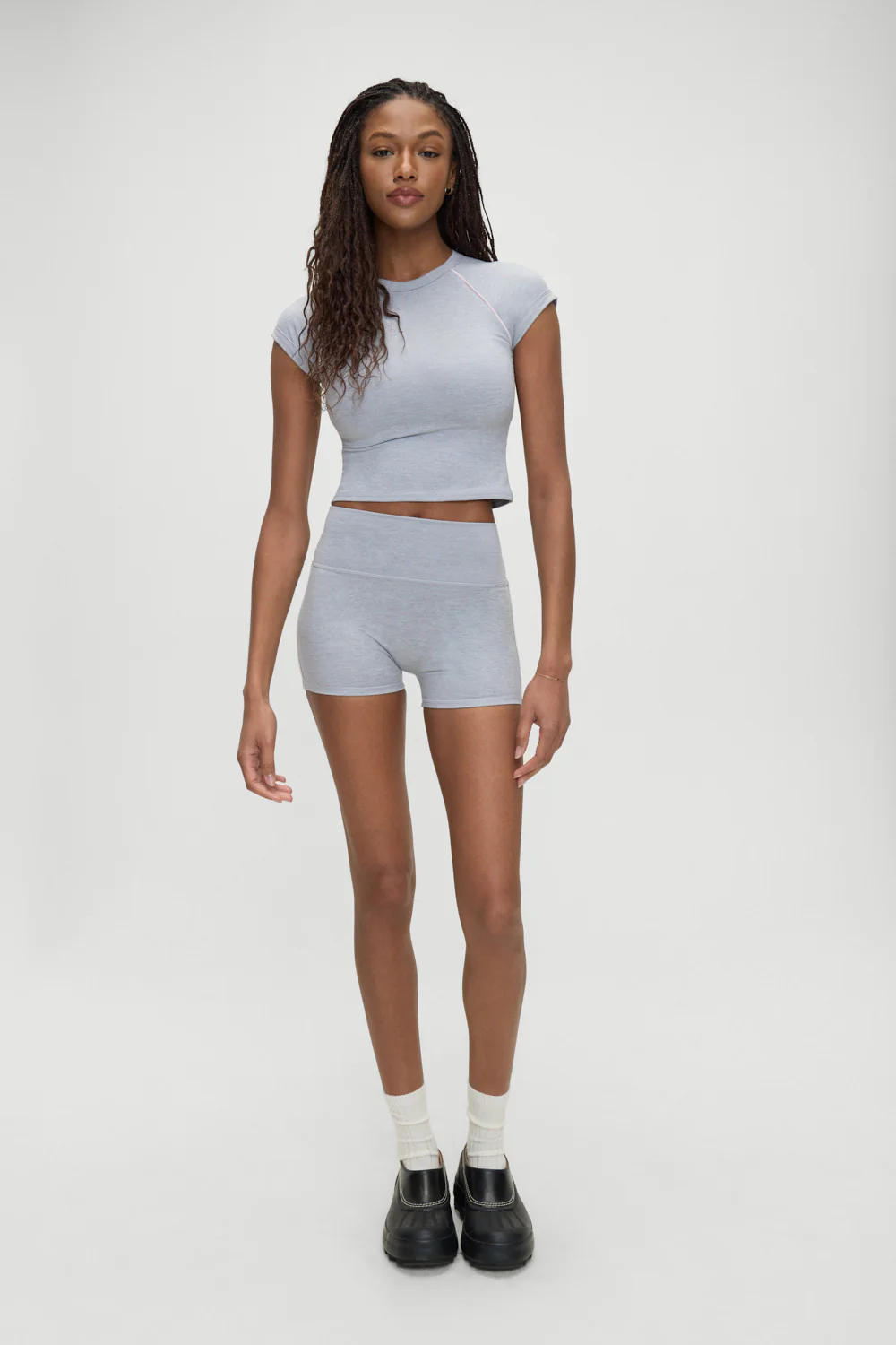 Track Star Cropped Tee - Sunset Match - Image 3