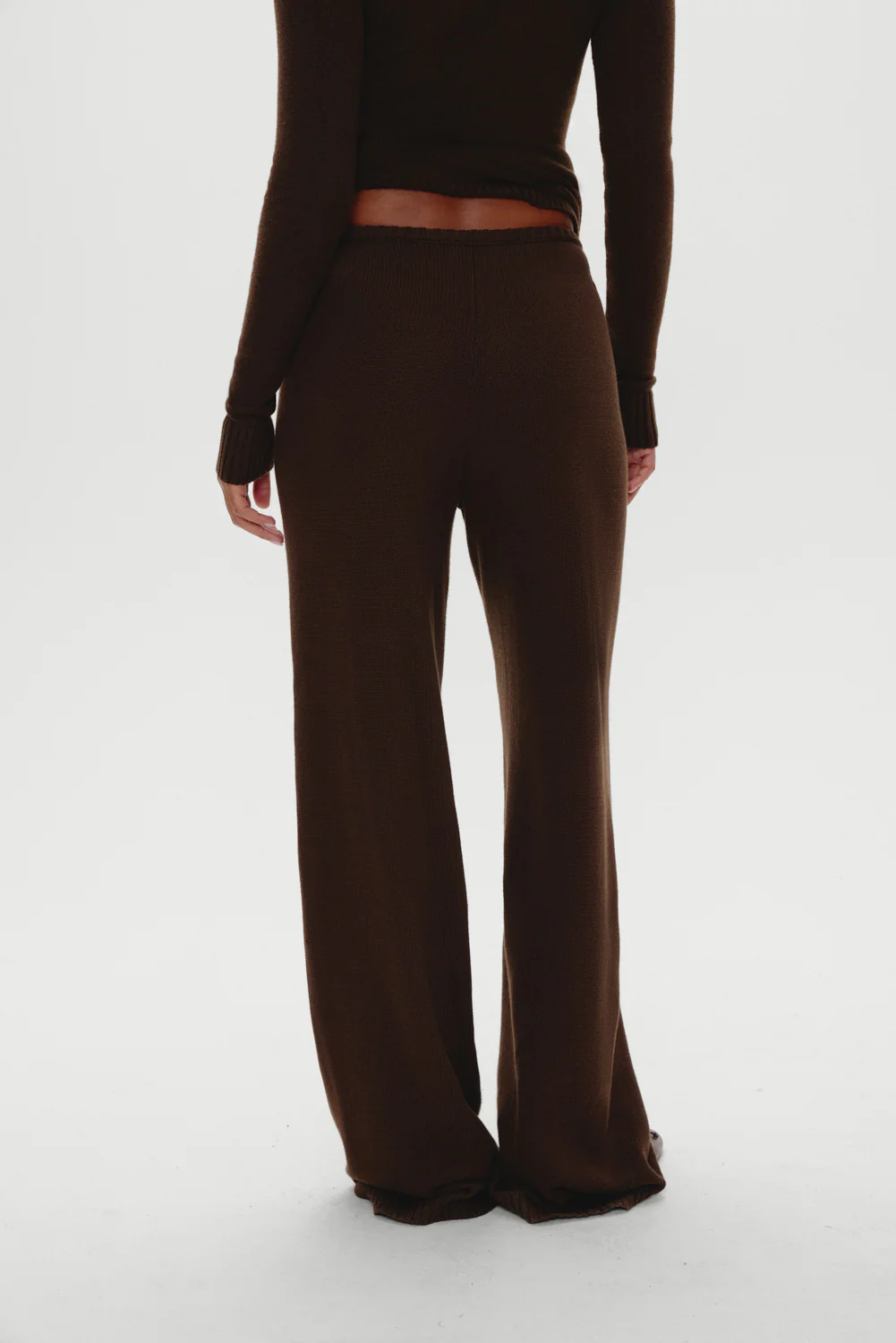 Wesley Knit Pants - Chocolate Brown - Image 7