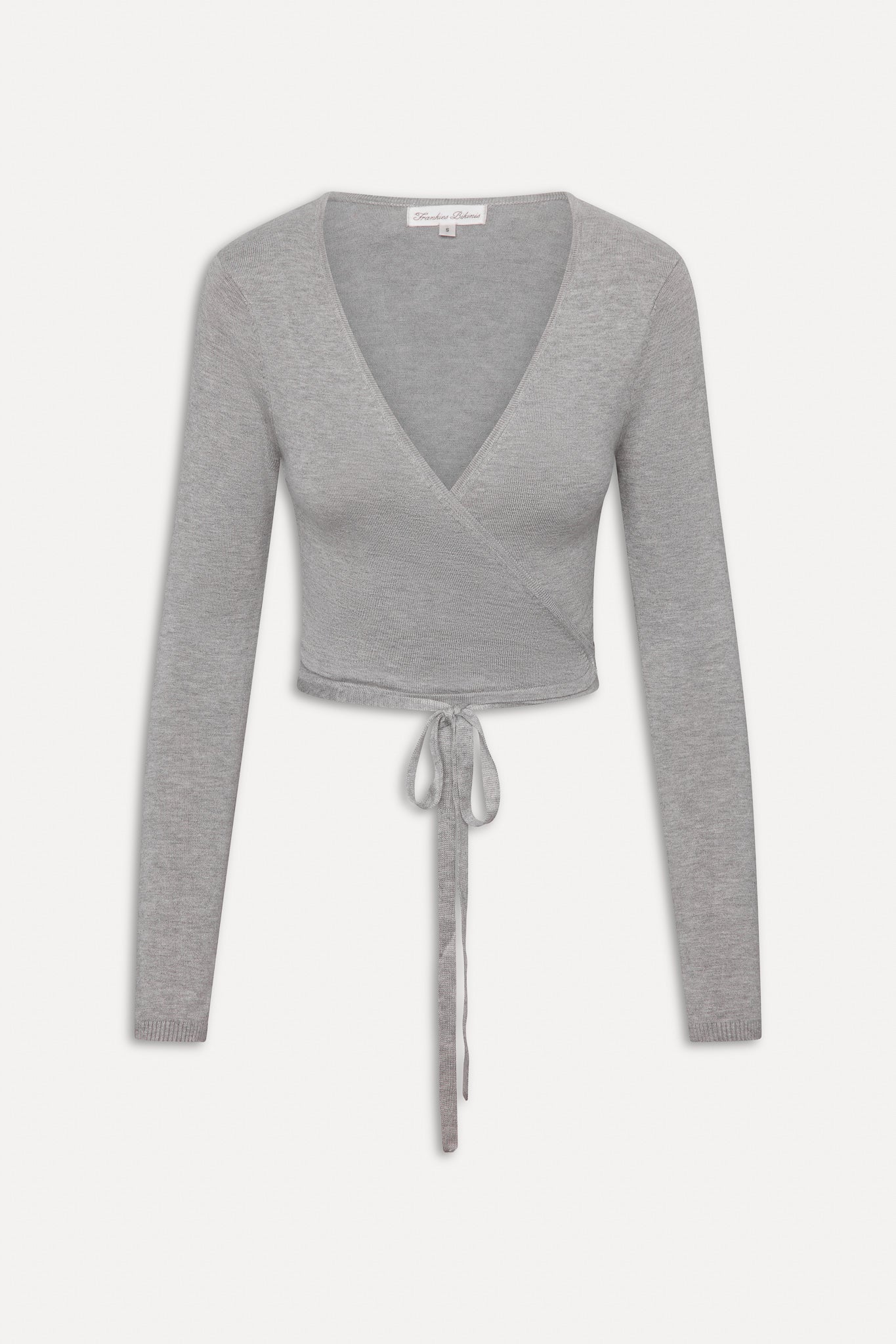 Whisper Long Sleeve Wrap Top - Mochi - Image 3