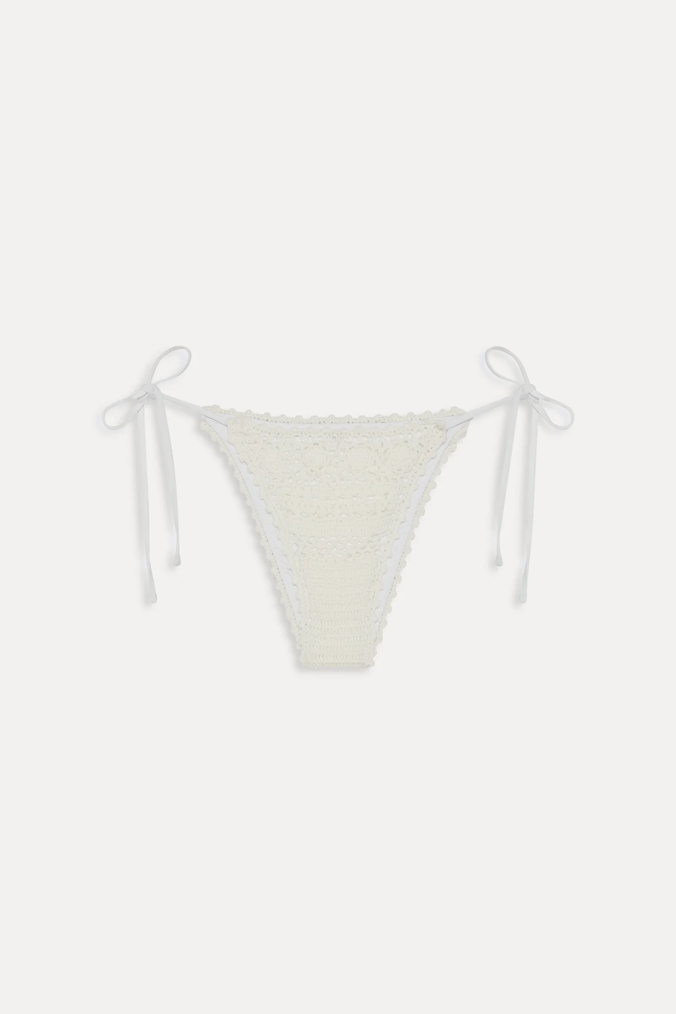x JENNIE Mackenzie Crochet Bikini Bottom - Ivory Crochet - Image 3