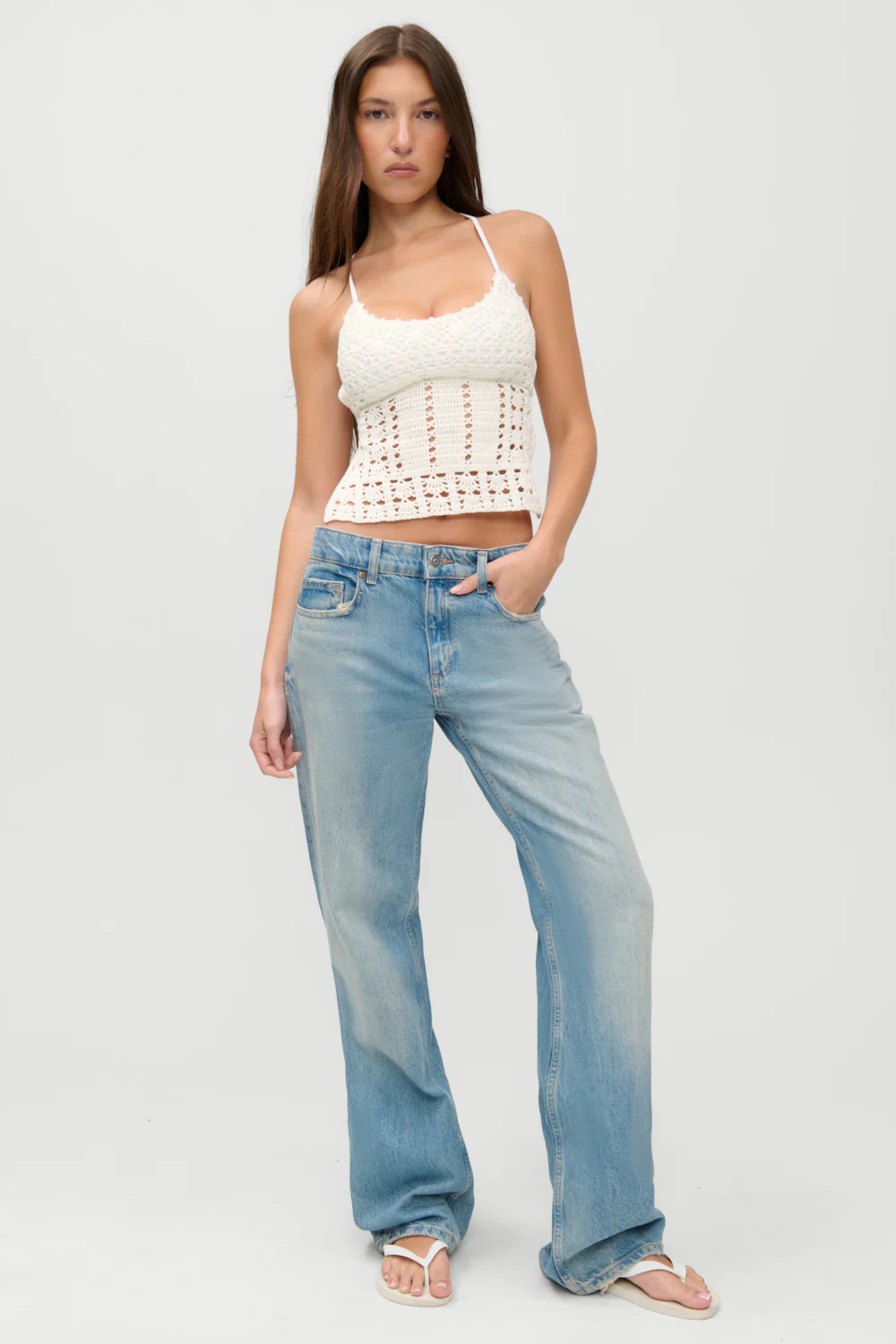 x JENNIE Nari Crochet Tankini - Ivory Crochet - Image 2