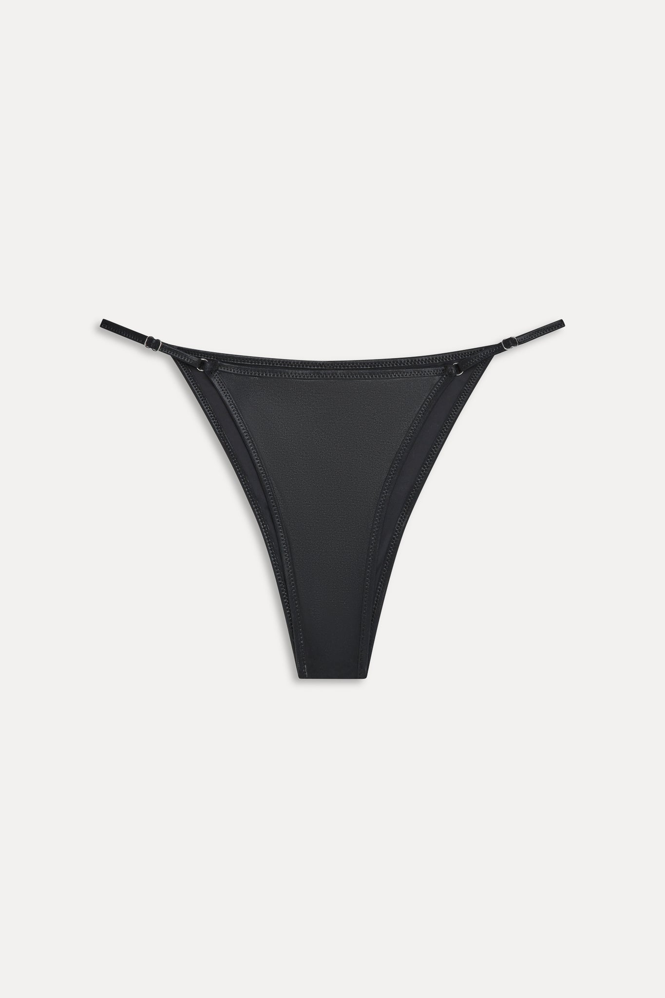 x KHY Luna Metallic Bikini Bottom - Black Chrome - Image 3
