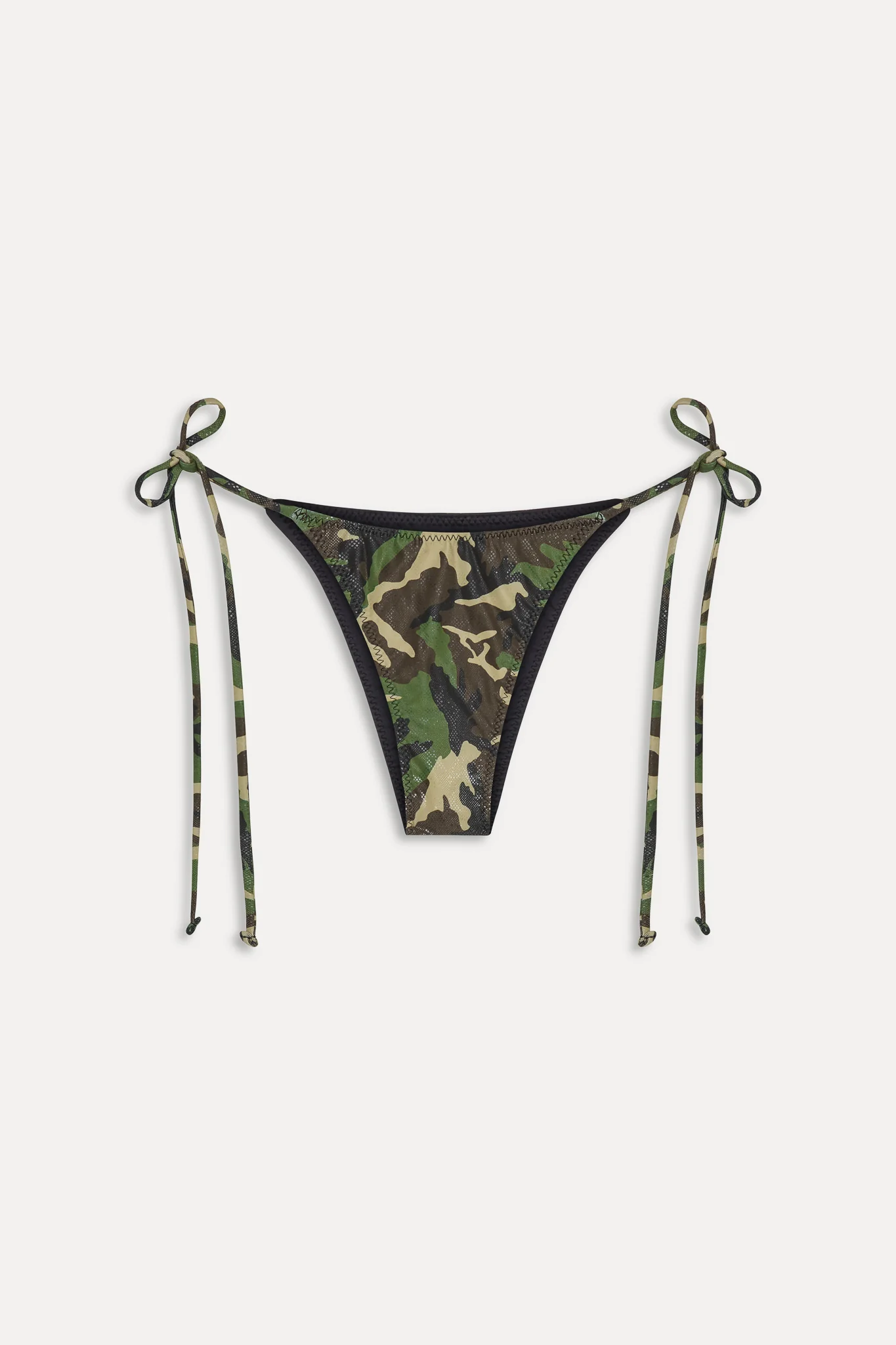 x KHY Mackenzie Foil String Bikini Bottom - Camo - Image 3