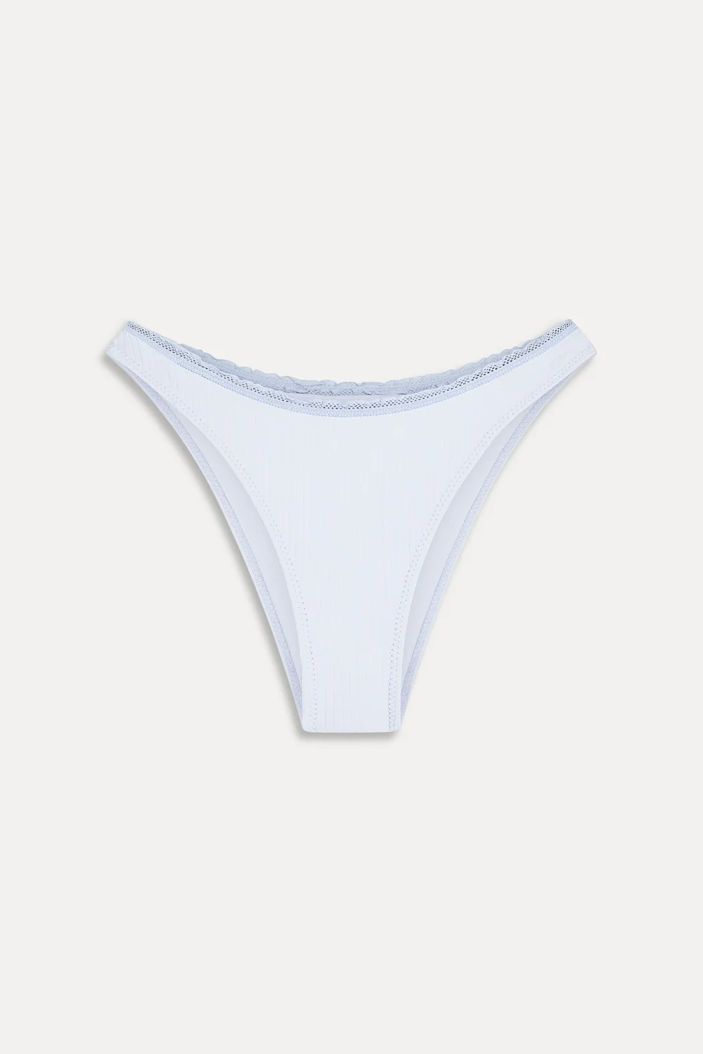 x Paige Lorenze Dove Ribbed Classic Bikini Bottom - Something Blue - Image 3
