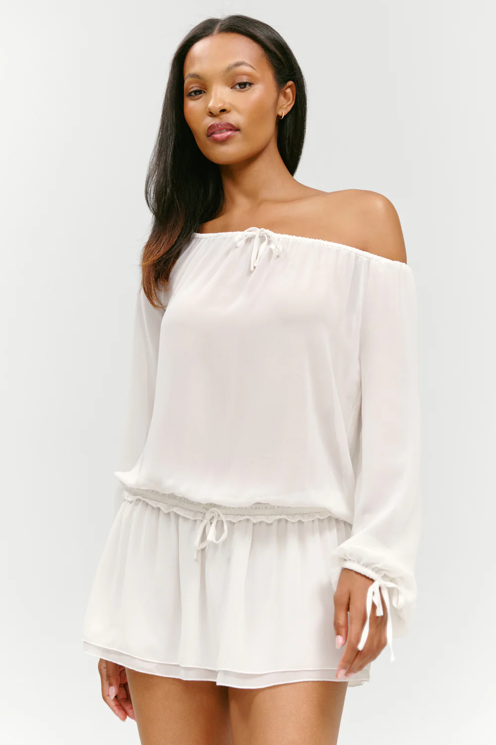 x Paige Lorenze Forever Yours Chiffon Mini Dress - Sunday Ceremony - Image 4