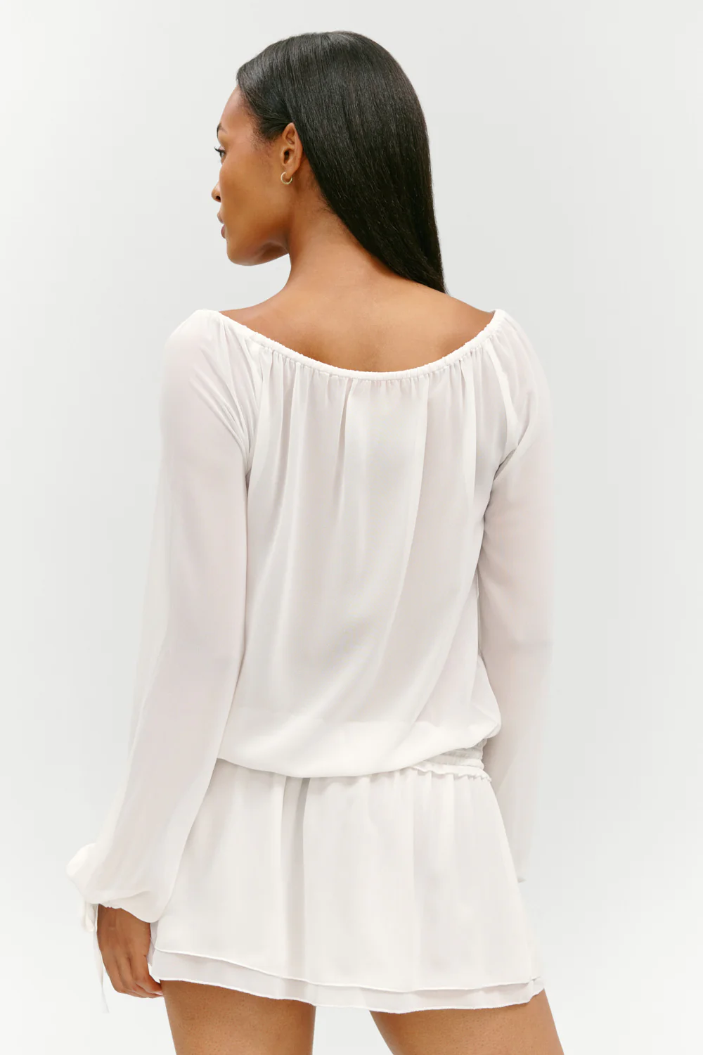 x Paige Lorenze Forever Yours Chiffon Mini Dress - Sunday Ceremony - Image 5