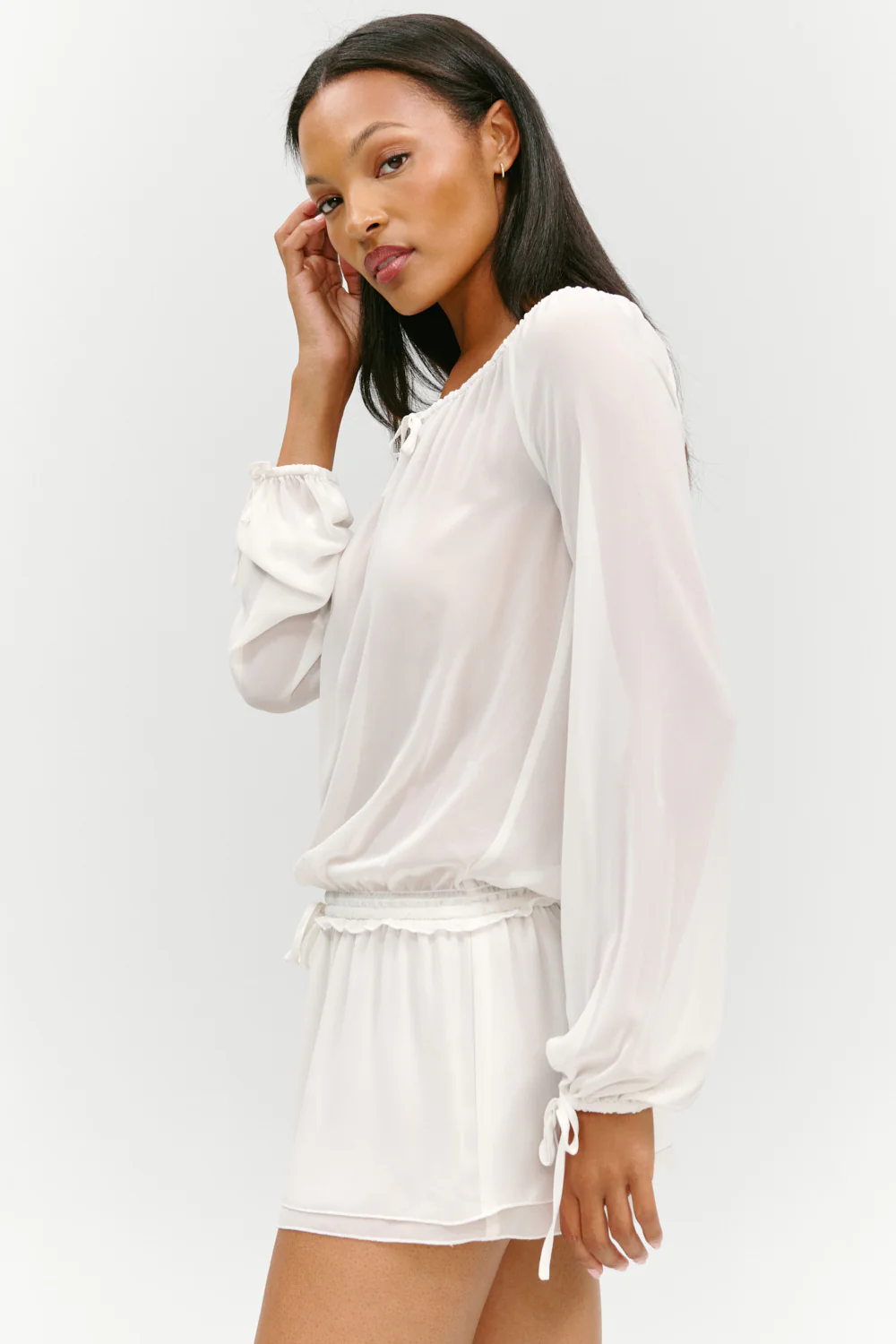 x Paige Lorenze Forever Yours Chiffon Mini Dress - Sunday Ceremony - Image 7