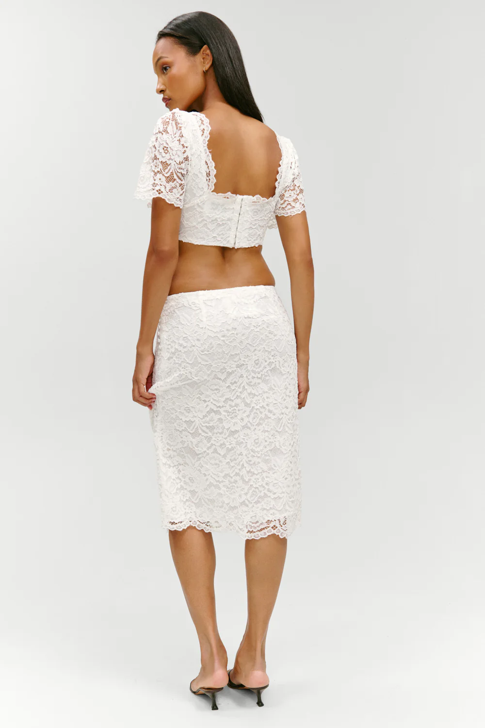 x Paige Lorenze Honeymoon Lace Midi Skirt - Sunday Ceremony - Image 4